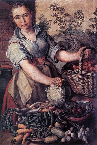 Joachim Beuckelaer Vegetable Seller oil painting image